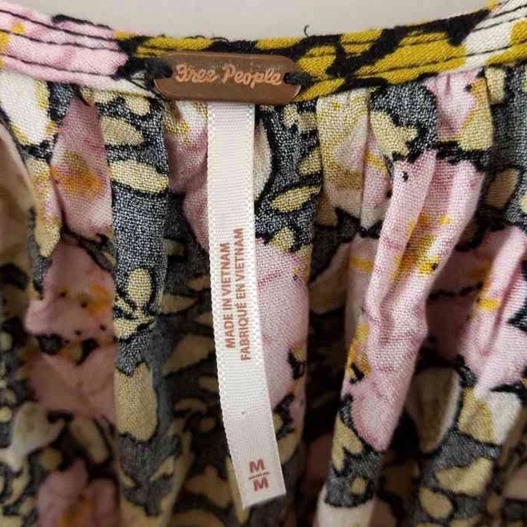 Free People Multi-colored Floral Blouse - Picture 3 of 4